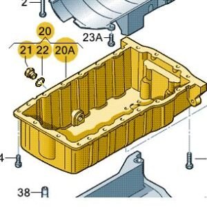 Oil Sump with Sump Plug & Sealant