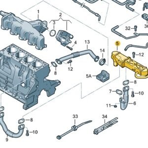 EGR Cooler with EGR Valve