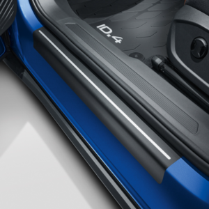 ID.4, ID.5 Door Sill Protectors – Black/Silver – 11A 071 310 ZMD