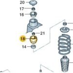 Front Suspension Top Mount – 1J0 412 331 C