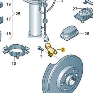 N/S Front Speed Sensor (ABS) – 1J0927803