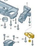 O/S Front Console Bracket with Bush – 1K0 199 232 J