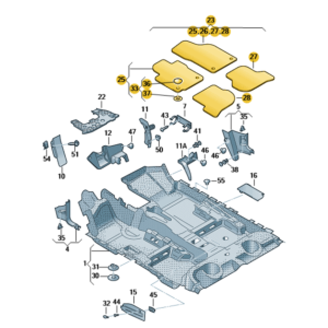 Golf 6 [5K] Edition 35 Carpet Mat Set – 1K2 863 011 K OQV