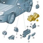 Golf MK5, MK6 – Window Switch Pack [Front and Rear] – Drivers Door – 5K4959857AXSH