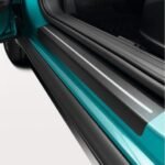 Door sill protector, black, silver