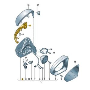 N/S Mirror Indicator – 3G0 949 101 A