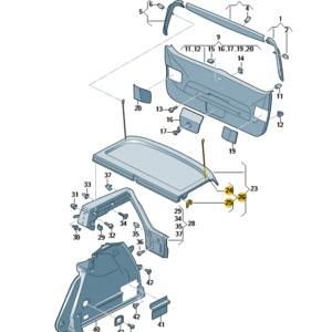 Golf 7 [5G] Parcel Shelf String Set – 5G6 898 780