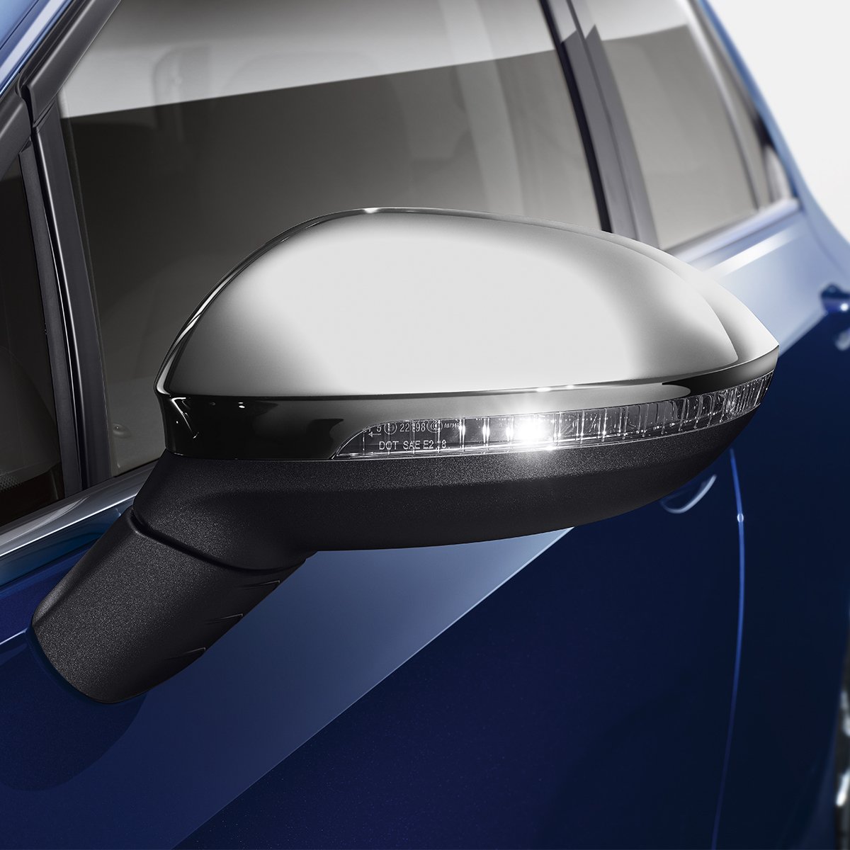 Mirror caps – Chrome Matt for vehicles without Side Assist