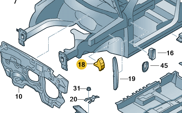 Noise Insulation – 5N0 864 725