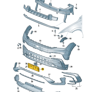 Front Number Plate Bracket – 5NA 807 287 Q 9B9