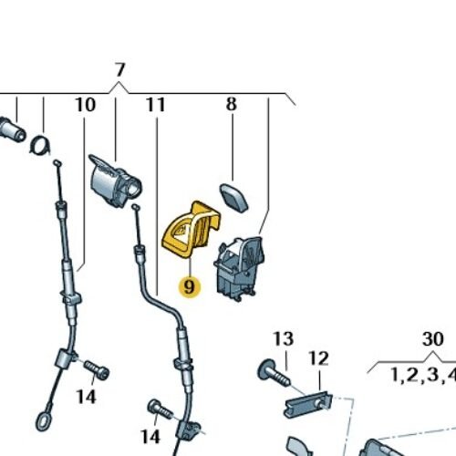 O/S/R Seat Release Cover – 5TA 885 578 82V