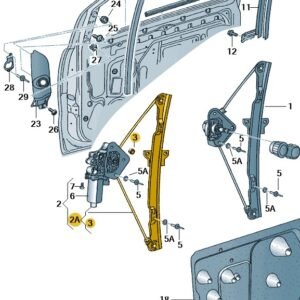O/S Front Electric Window Regulator – 5Z3 837 462 A