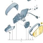 N/S Wing Mirror Glass – 6R0 857 521H